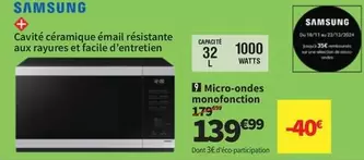 Samsung - Micro-ondes Monofonction