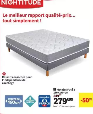 Matelas Futé 3 140 X 190 Cm