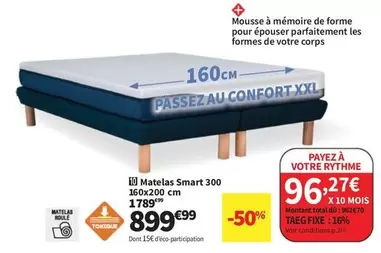 Total - Matelas Smart 300 160x200 Cm