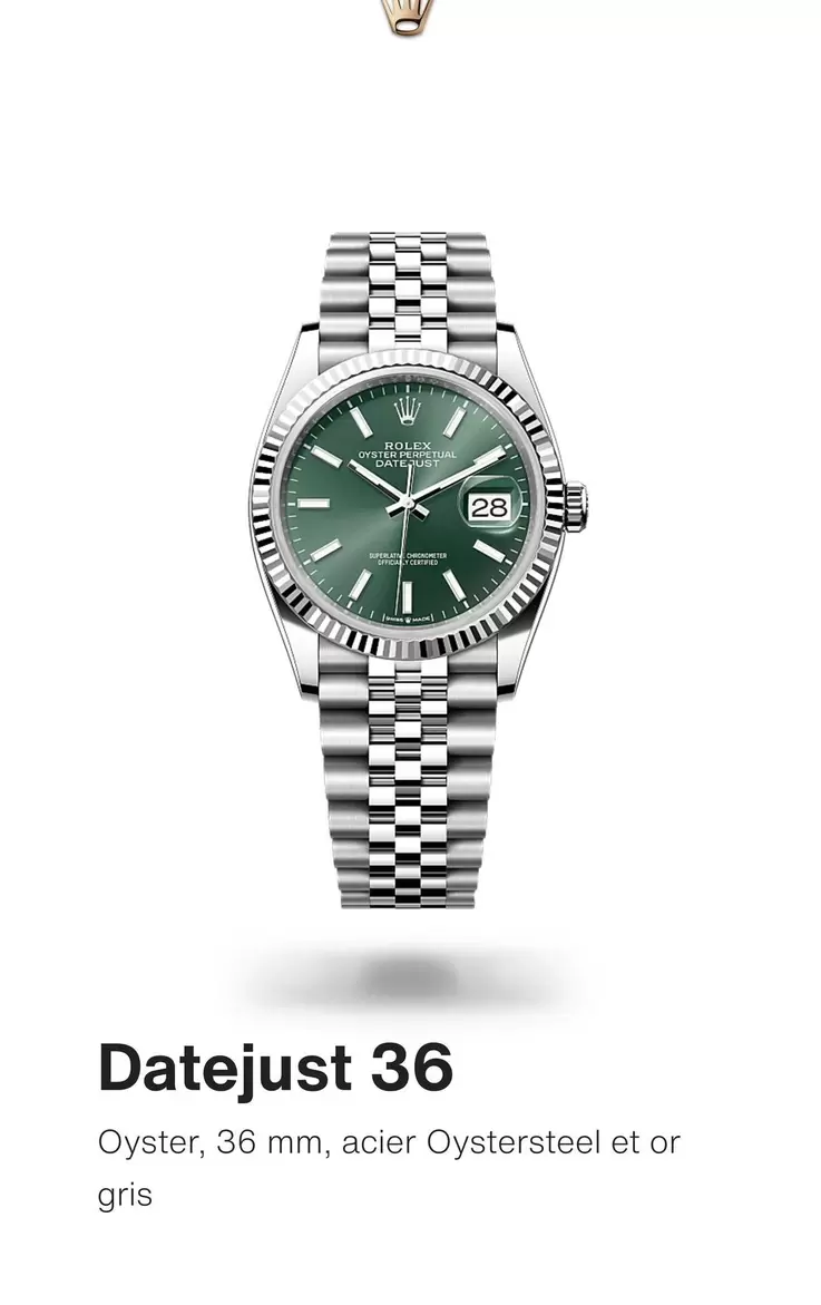 Rolex - Datejust 36 offre sur Rolex