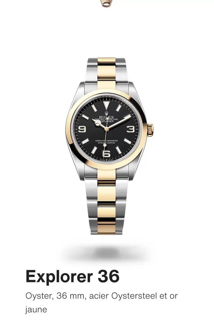 Rolex - Explorer 36 offre sur Rolex