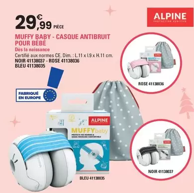 Muffy Baby - Casque Antibruit Pour Bébé offre à 29,99€ sur JouéClub