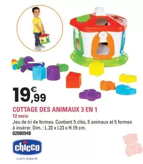 Chicco - Cottage Des Animaux 3 En 1 offre à 19,99€ sur JouéClub