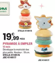 Pyramide À Empiler offre à 19,99€ sur JouéClub