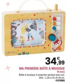 Ma Première Boîte À Musique offre à 34,99€ sur JouéClub