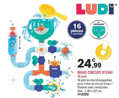 Ludi - Maxi Circuit D'Eau offre à 24,99€ sur JouéClub