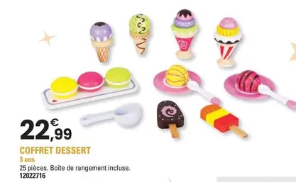 L'Atelier Du Bois - Coffret Dessert offre à 22,99€ sur JouéClub