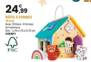 Okoïa - Boîte À Formes offre à 24,99€ sur JouéClub