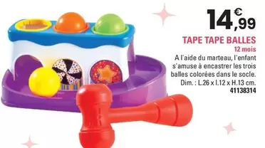 T Mimi - Tape Tape Balles offre à 14,99€ sur JouéClub