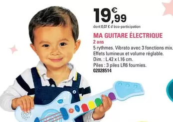 T Mimi - Ma Guitare Électrique offre à 19,99€ sur JouéClub