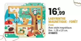 L'Atelier Du Bois - Labyrinthe Magnetique Forêt offre à 16,99€ sur JouéClub