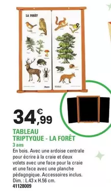 Jeujura - Tableau Triptyque La Forêt offre à 34,99€ sur JouéClub