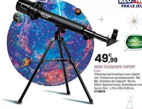 Le Labo Des Curieux - Mon Téléscope Expert offre à 49,99€ sur JouéClub