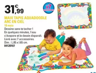 Maxi Tapis Aquadoodle Arc En Ciel offre à 31,99€ sur JouéClub