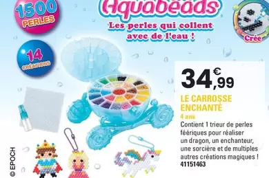 Aquabeads - Le Carrosse Enchanté offre à 34,99€ sur JouéClub