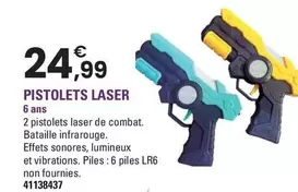 Pistolets Laser offre à 24,99€ sur JouéClub