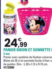 Panier Bidon Et Sonnette Minnie offre à 24,99€ sur JouéClub