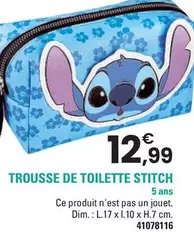 Trousse De Toilette Stitch offre à 12,99€ sur JouéClub