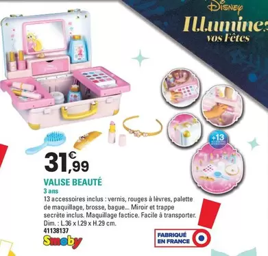 Smoby - Valise Beauté offre à 31,99€ sur JouéClub