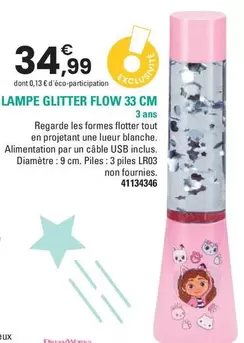 Lampe Glitter Flow  offre à 34,99€ sur JouéClub