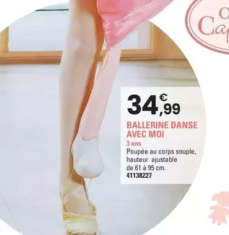 Ballerine Danse Avec Moi offre à 34,99€ sur JouéClub