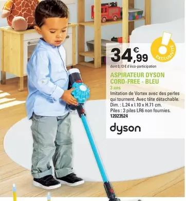 Dyson - Aspirateur  Cord-free-Bleu offre à 34,99€ sur JouéClub