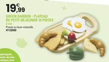 Green Garden-Plateau De Petit-Déjeuner 10 Pièces  offre à 19,99€ sur JouéClub