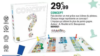 Concept  offre à 29,99€ sur JouéClub