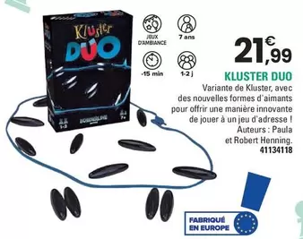 Kluster Duo  offre à 21,99€ sur JouéClub