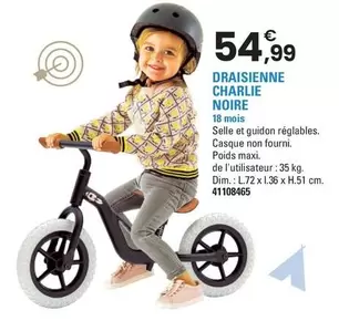 Draisienne Charlie Noire  offre à 54,99€ sur JouéClub