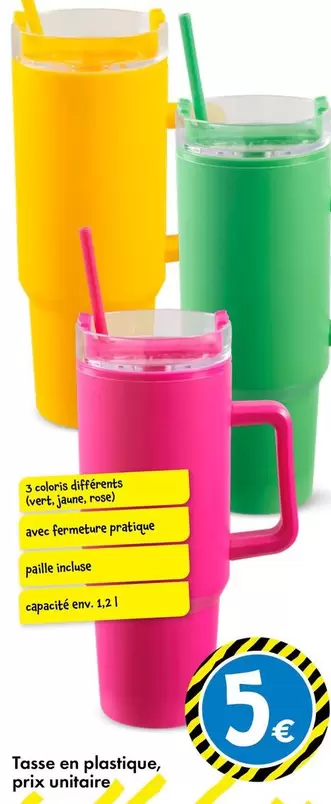 Tasse En Plastique offre à 5€ sur TEDi