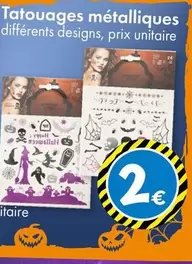 Tatouages Metalliques offre à 2€ sur TEDi