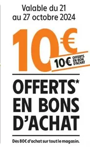 Valable Du 21 Au 27 Octobre 2024 offre à 10,4€ sur Intermarché