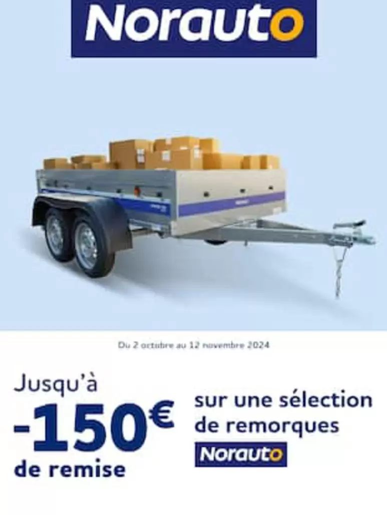 Norauto - Sur Une Sélection De Remorques offre sur Norauto