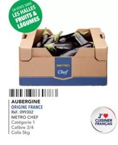 Metro - Aubergine Chef offre sur Metro