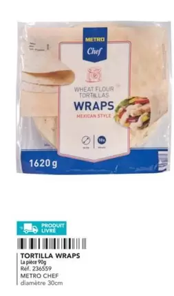 Metro Chef - Tortilla Wraps offre sur Metro