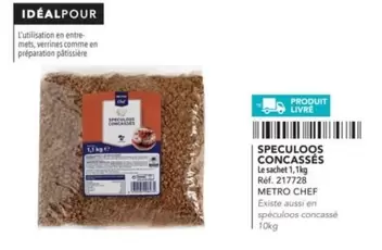 Metro Chef - Speculoos Concasses offre sur Metro