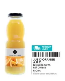 Rioba - Jus D'Orange A.B.C. offre sur Metro