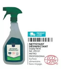 Metro - Nettoyant Désinfectante Professional offre sur Metro