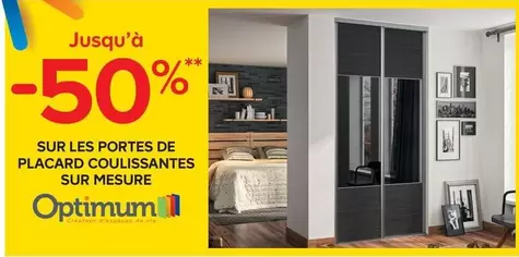 Optimum - Portes de Placard Coulissantes Sur Mesure : Élégance et Fonctionnalité Personnalisée