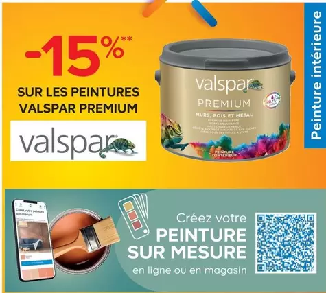 valspar - sur les peintures premium