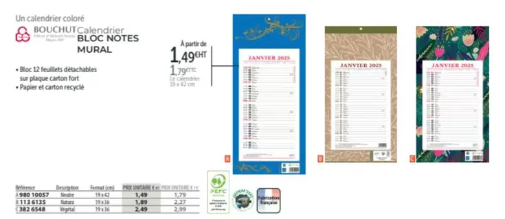 Bouchut Notes Mural  offre à 1,49€ sur Office Depot