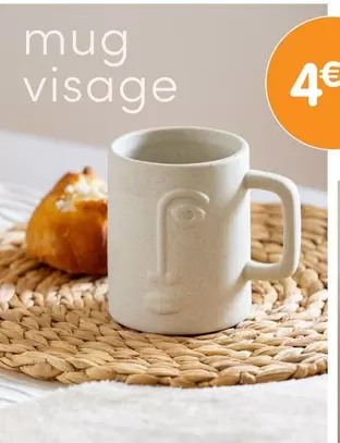 Mug Visage offre à 4,99€ sur B&M