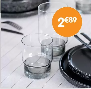 Verres offre à 2,89€ sur B&M