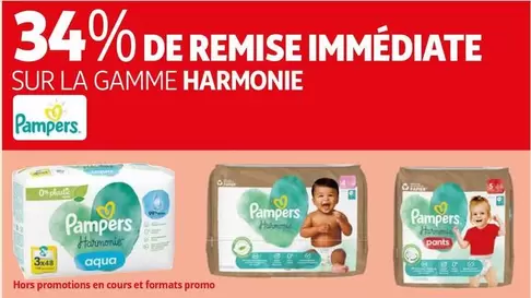 Pampers - Sur La Gamme Harmonie offre sur Auchan Hypermarché