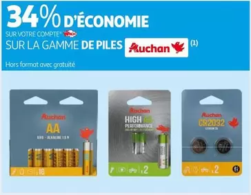 Auchan - Sur La Gamme De Piles