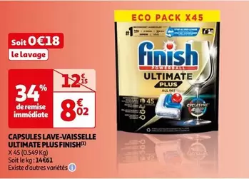 Finish - Capsules Lave-Vaisselle Ultimate Plus