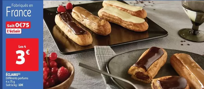 Éclairs offre à 0,75€ sur Auchan Supermarché