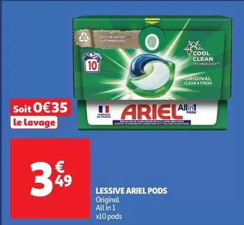 Ariel - Lessive Pods offre à 3,49€ sur Auchan Supermarché