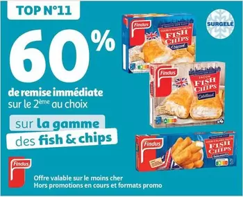 Findus - Sur La Gamme Des Fish & Chips offre sur Auchan Supermarché